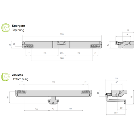 STAR 30 Comunello - Electromechanical chain actuator for top-hung and top-hung windows
