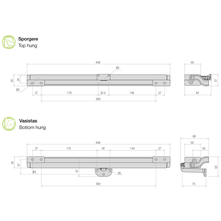 STAR 25 Comunello - Electromechanical chain actuator for top-hung and bottom-hung windows