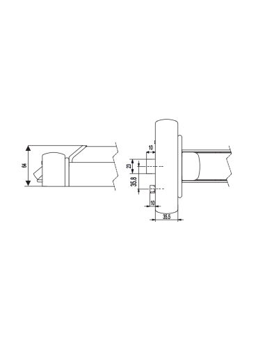 601EL Antipanic - Central electric panic bar with integrated bar