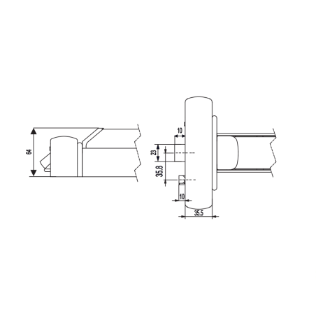 601EL Antipanic - Central electric panic bar with integrated bar