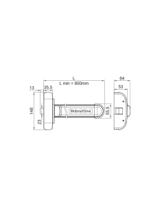 603/3/MOT Antipanic - Motorized panic bar with integrated bar 2