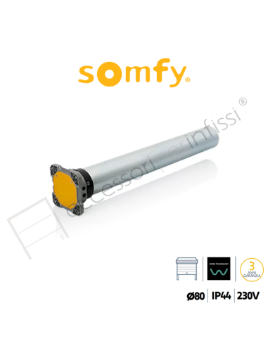 LT 80S CSI Somfy motore con manovra di soccorso per serrande avvolgibili e porte di garage