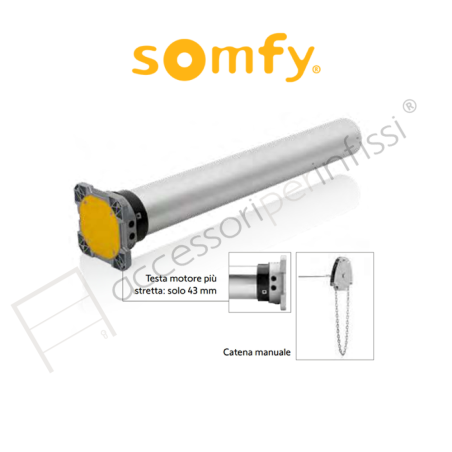 LT 80S CSI Somfy motore con manovra di soccorso per serrande avvolgibili e porte di garage