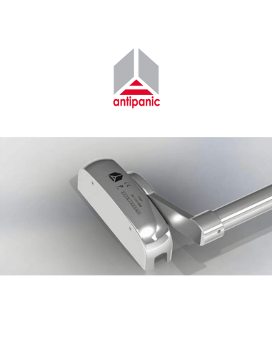 402/T Antipanic - Double mechanical panic bar with external bar