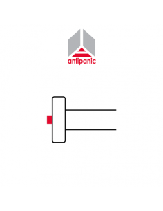 601/2 Antipanic - Maniglione antipanico meccanico centrale con barra integrata L. 1170 mm | Accessori per Infissi 2