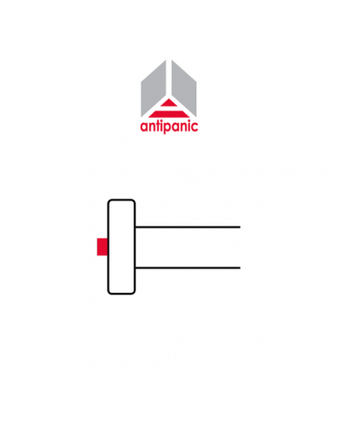 601/2 Antipanic - Central mechanical panic bar with integrated bar L. 1170 mm