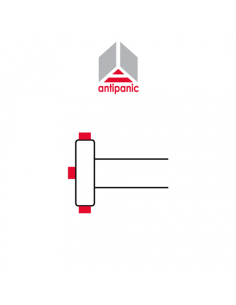 603/2 Antipanic - Triple mechanical panic bar with integrated bar L. 1170 mm 2