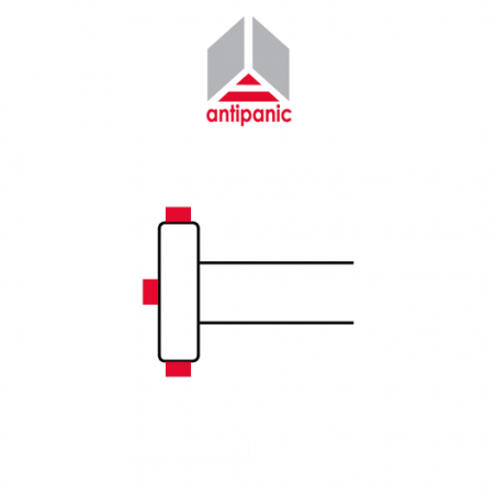 603/2 Antipanic - Maniglione antipanico meccanico triplice con barra integrata L. 1170 mm | Accessori per Infissi