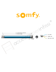 SUNILUS SCREEN io Somfy motore radio per tende screen senza cassonetto 2