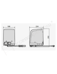 VIRGO SMART BT A 20 KIT BFT operatore elettromeccanico a braccio articolato per ante a battente 2