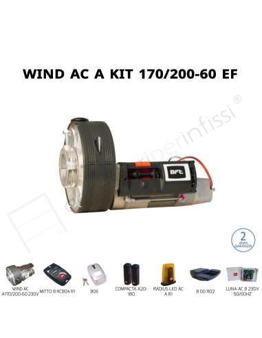 WIND AC A KIT 170/200-60 EF AUTO BFT operatore per serrande avvolgibili