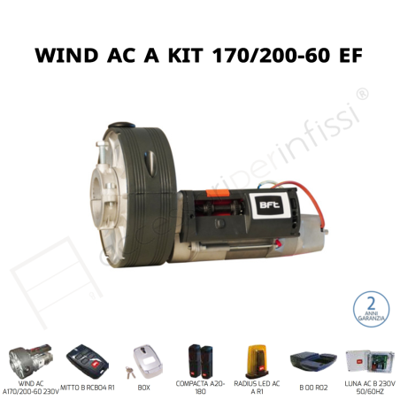 WIND AC A KIT 170/200-60 EF AUTO BFT operatore per serrande avvolgibili