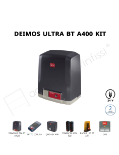DEIMOS ULTRA BT A400 KIT BFT completo 24 V per cancelli scorrevoli