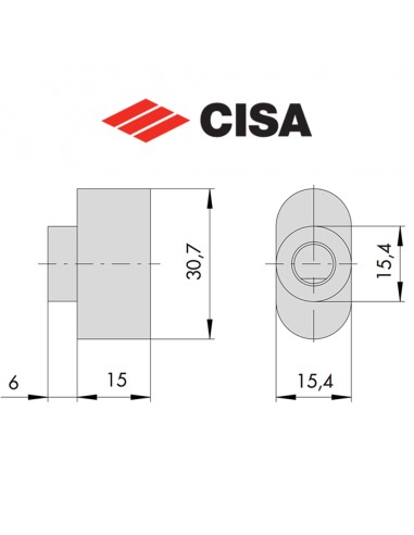 Knob for Cisa cylinder art. 0635400
