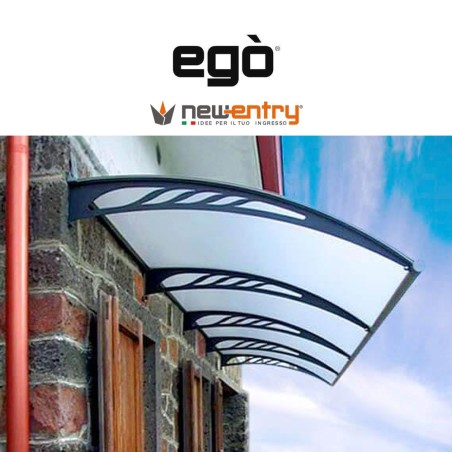 EGÒ Royal Pat flap laterali per pensilina con tetto frosted per esterni | Accessori per Infissi