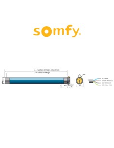 LT50 HIPRO WT Somfy motore per tapparelle e tende da sole | Accessori per Infissi 2