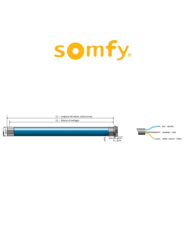 OXIMO io Somfy motore radio per tapparelle | Accessori per Infissi
