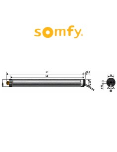 SONESSE 40 RTS Somfy motore radio per tende interne e tende a rullo | Accessori per Infissi 2