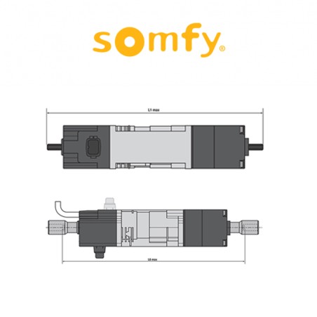 J4 io Somfy motore radio per frangisole e lamelle | Accessori per Infissi