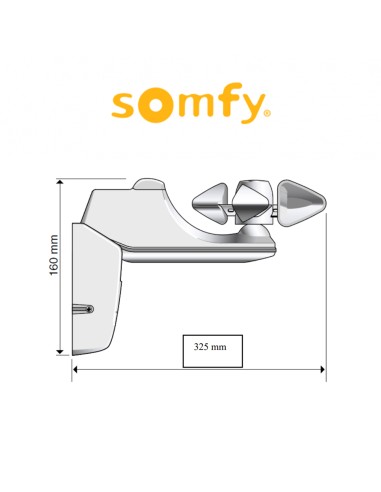 SOLIRIS io Somfy sensore per vento e sole