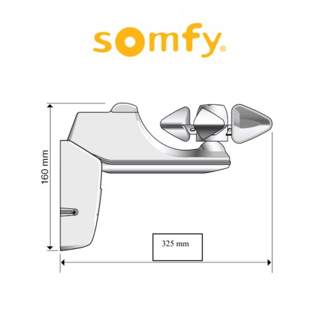 SOLIRIS io Somfy sensore per vento e sole