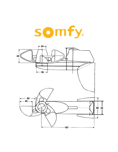 SOLIRIS WT Somfy - sensore per vento e sole  | Accessori per Infissi