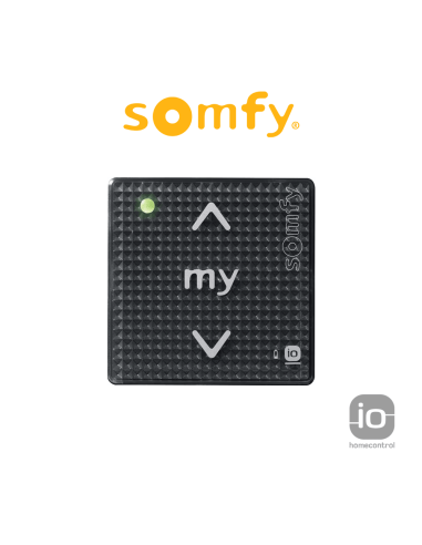 SMOOVE 1 io Black Shine Somfy - Radiocomando monocanale per motori radio io