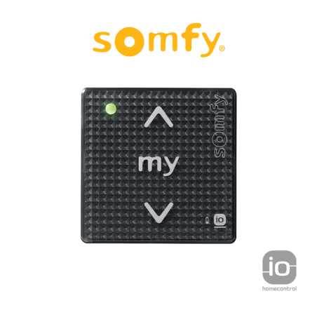 SMOOVE 1 io Black Shine Somfy - Radiocomando monocanale per motori radio io