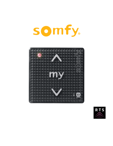 SMOOVE 1 RTS Black Shine Somfy - Radiocomando monocanale per motori radio RTS