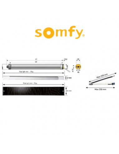 OXIMO 40 WIREFREE RTS Somfy motore radio per tapparelle