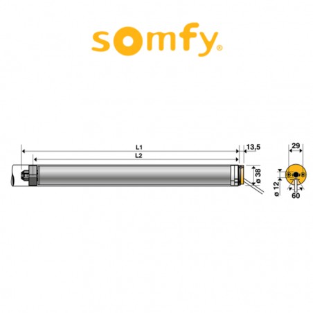 ALTUS 40 RTS Somfy motore radio per tapparelle