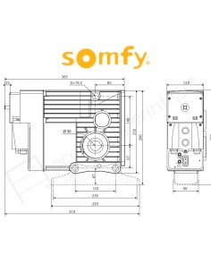 COMPACT Somfy operatore per cancelli, serrande metalliche, porte basculanti e porte a spostamento laterale 2