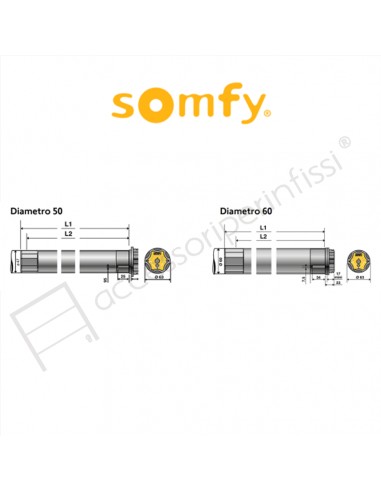 OREA WT Somfy motore per tende da sole cassonate