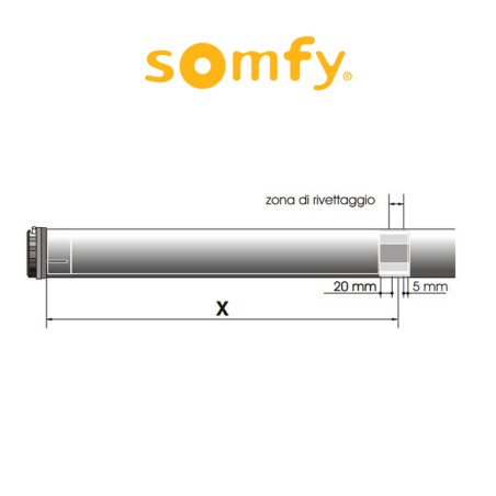 TTS HIPRO WT Somfy motore con sistema di trazione tensione per coperture di terrazzi, lucernari, sistemi solari passivi