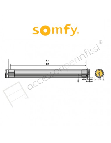 MAESTRIA WT Somfy motore radio per tende ZIP e convenzionali