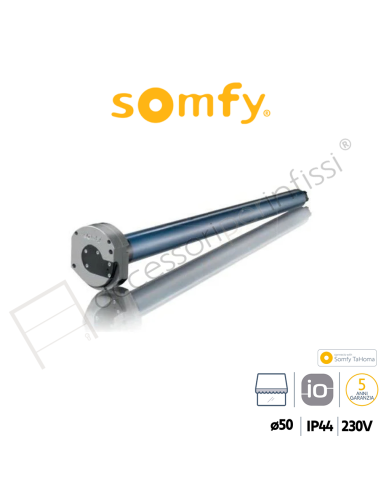 SUNEA 50 io CSI Somfy motore radio per tende da sole a cassonetto con manovra di soccorso