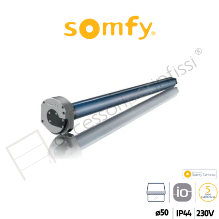 SUNEA 50 io CSI Somfy motore radio per tende da sole a cassonetto con manovra di soccorso