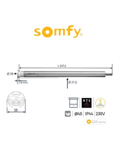 SONESSE 30 Somfy motore radio per tende interne e tende a rullo