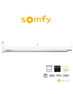 SONESSE 28 WF RTS LI-ION Somfy motore radio per tende interne e tende a rullo