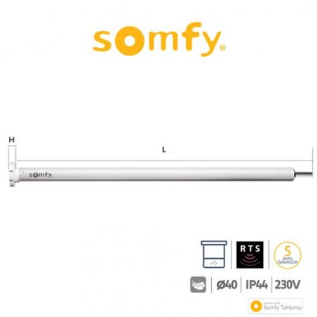 ROLL UP 28 WT Somfy motore radio per tende interne e tende a rullo