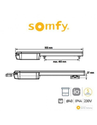 IXENGO L 24V IO CFT PACK Somfy attuatore per cancelli battenti