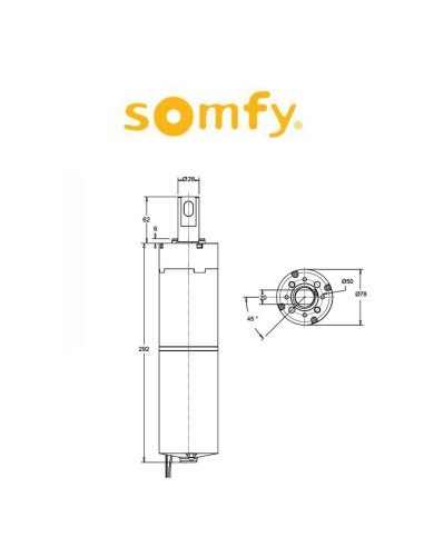 KIT INVISIO 400N Somfy motore per cancello a battente