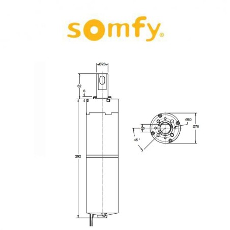 KIT INVISIO 400N Somfy motore per cancello a battente