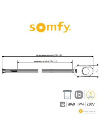 DEXXO SMART 800 IO Somfy motore per porte da garage