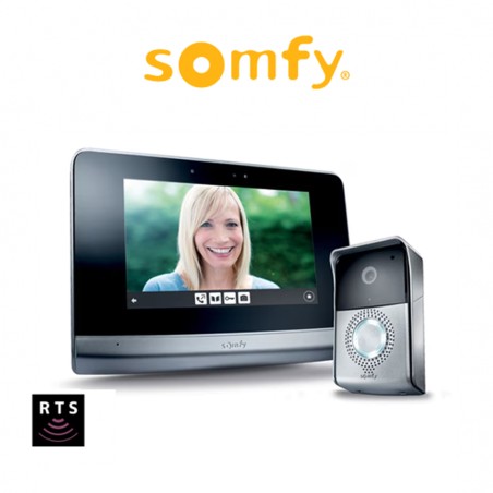 V500 RTS Videocitofono Somfy con monitor touch screen e telecamera grandangolare