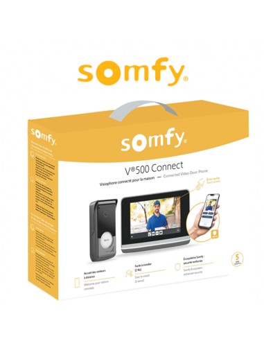 V500 RTS Videocitofono Somfy con monitor touch screen e telecamera grandangolare