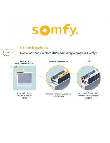 ALTEA 50 SOLAR IO Somfy motore solare