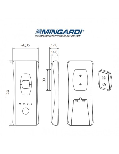 MR-T5 Mingardi - Telecomando multicanale per il controllo di 5 aperture o cinque gruppi