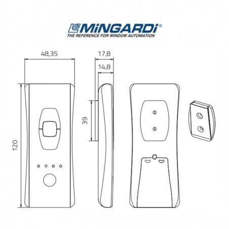 MR-T5 Mingardi - Telecomando multicanale per il controllo di 5 aperture o cinque gruppi
