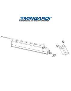 EURO 1 Mingardi - Attuatore elettrico a stelo per finestre a sporgere e lucernari 2